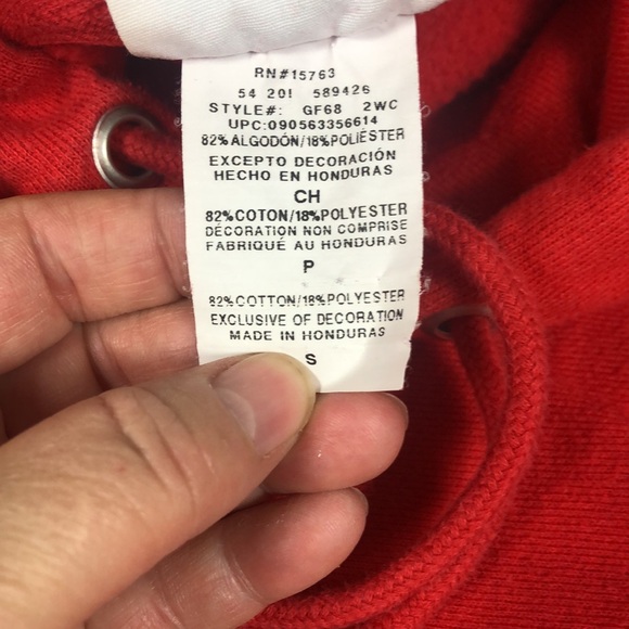 Champion red sweater shirt hoodie - Picture 6 of 9